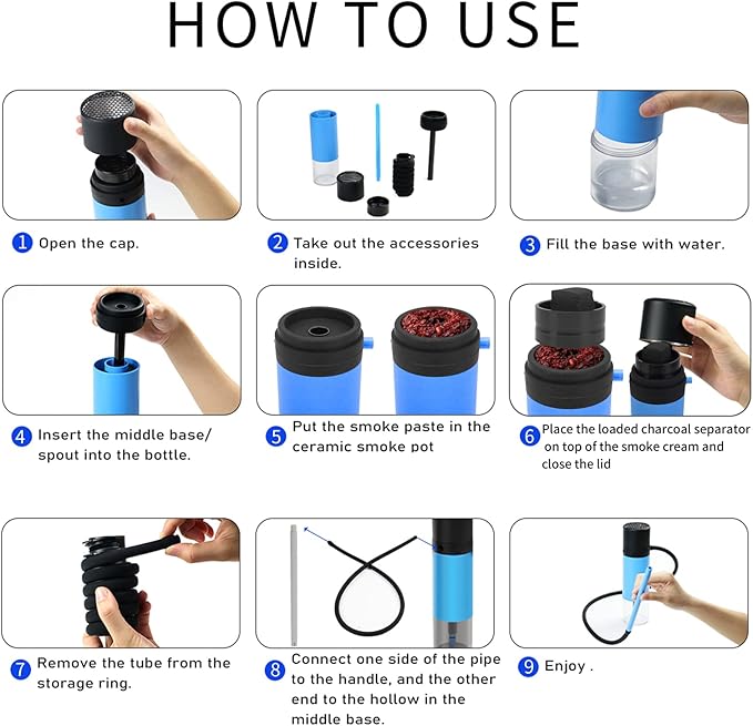 Portable Small Hookah Set